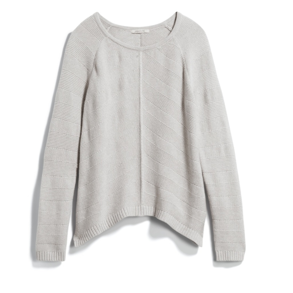 Truly Poppy Sid LaceElbow Patch CurvedHem Pullover